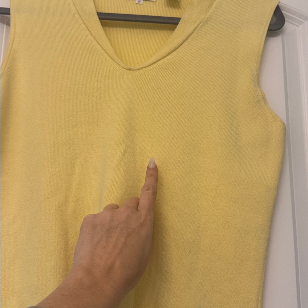 Classic Butter Yellow Sleeveless Top - Picture 2 of 9
